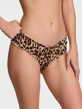 Geo Leo Mesh Ruffled Cheeky Panty