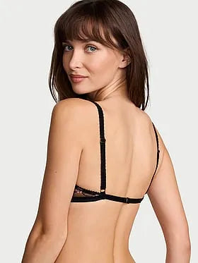 Tease Rose Embroidery Triangle Bralette
