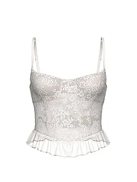 Dare to Dream Lace Ruffle Bra Top