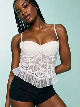 Dare to Dream Lace Ruffle Bra Top