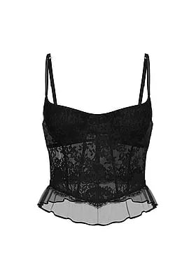 Dare to Dream Lace Ruffle Bra Top