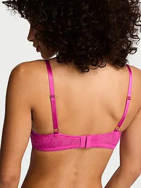 Rose Lace Bows Peekaboo Balconette Bra