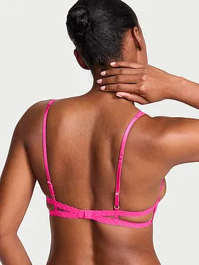 Rose Hardware Lace Strappy Peekaboo Demi Bra