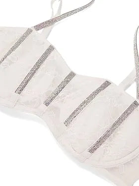 Rose Lace Gradient Shine Bandeau Bra