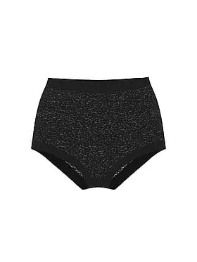 No-Show Leopard Lace High-Waist Thong Panty