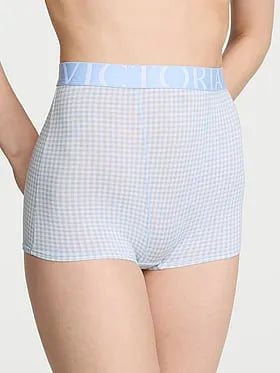 Exploded Logo Cotton High-Waist Boyshort Panty