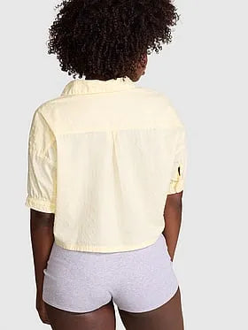 Coastal Cutie Tie-Front Sleepshirt