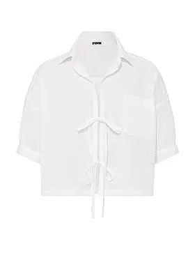 Coastal Cutie Tie-Front Sleepshirt