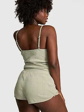 Pointelle Bow Boxer Shorts