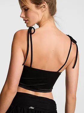 Bow-Strap Push-Up Tankini Top