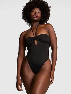 Strapless Cut-Out One-Piece Swimsuit