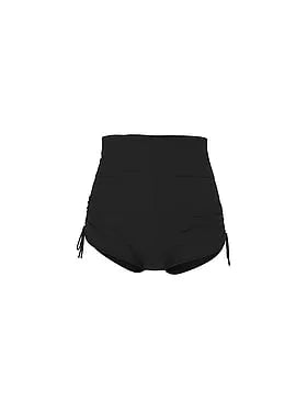 High-Waisted Foldover Bikini Shortie Bottom