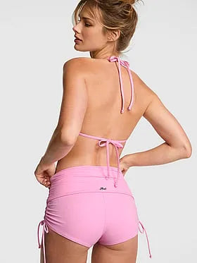 High-Waisted Foldover Bikini Shortie Bottom