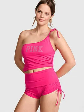 High-Waisted Foldover Bikini Shortie Bottom