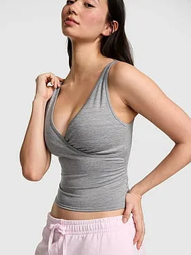PINK Relayâ¢ Ruched Wrap Bra Tank