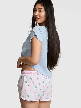 Cotton Boxy Pajama Shorts