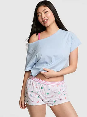 Cotton Boxy Pajama Shorts