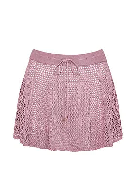 Beachwear Crochet Flare Mini Skirt