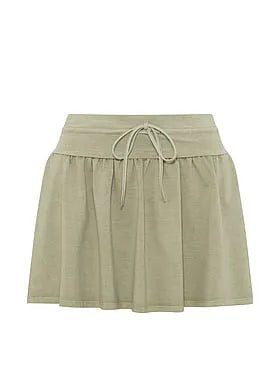 All-Day Cottonâ¢ Foldover Flirty Mini Skort