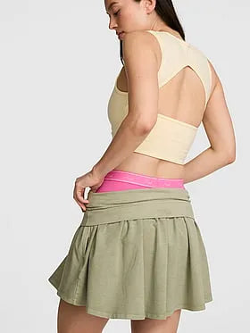 All-Day Cottonâ¢ Foldover Flirty Mini Skort