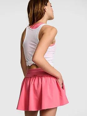 All-Day Cottonâ¢ Foldover Flirty Mini Skort