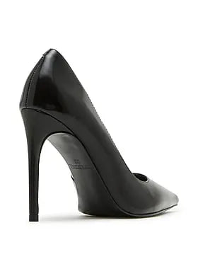 Noir Leather Pumps