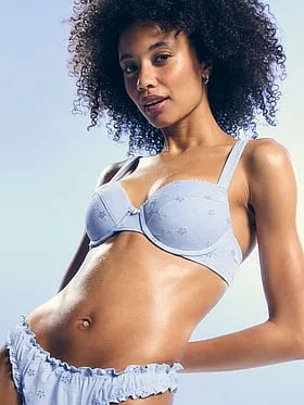 Ryder Push Up Eyelet Bikini Top