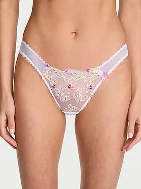 Butterflies Embroidery Brazilian Panty