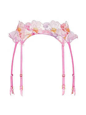 Watercolor Embroidery Garter Belt