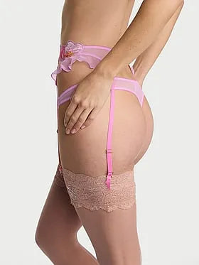 Watercolor Embroidery Garter Belt