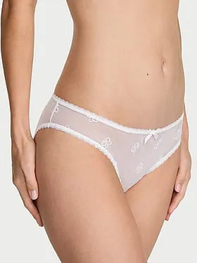 Butterfly Embroidery Mesh Bikini Panty