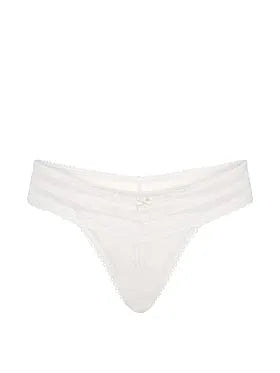 Mesh Lace-Trim Brazilian Panty