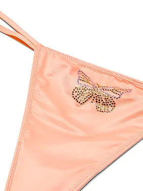 Twinkle Butterfly Satin V-String Panty