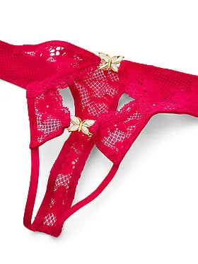 Twinkle Butterfly Lace Peekaboo Thong Panty