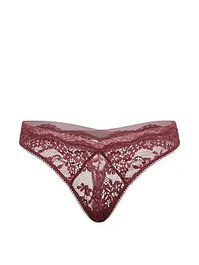 Lace & Mesh Thong Panty