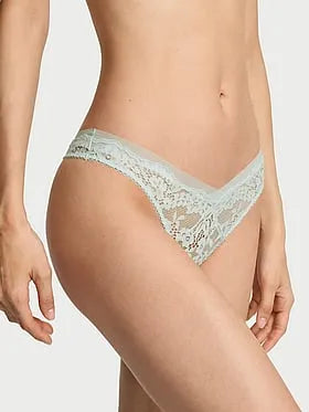 Lace & Mesh Thong Panty