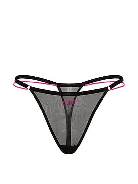 Mesh High-Leg Thong Panty