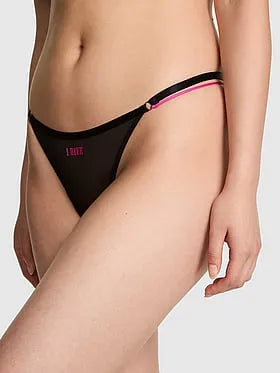 Mesh High-Leg Thong Panty