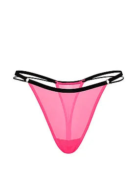 Mesh High-Leg Thong Panty