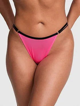 Mesh High-Leg Thong Panty