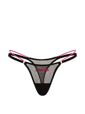 Mesh Strappy Micro Thong Panty