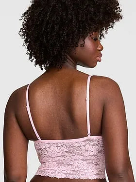 PINK Winkâ¢ Longline Triangle Bralette