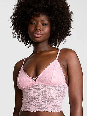 PINK Winkâ¢ Longline Triangle Bralette