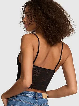 PINK Winkâ¢ Longline Triangle Bralette