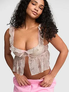GRWPINKâ¢ Lightly Lined Babydoll Bra Top