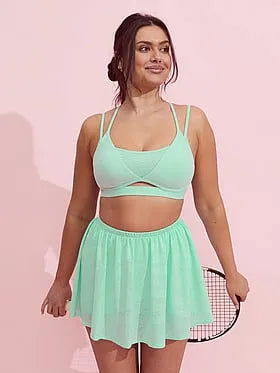 VSX Elevateâ¢ Logo Lace Pleated Skirt