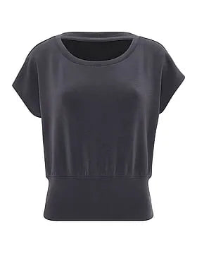 Featherweight Knit Short-Sleeve Top