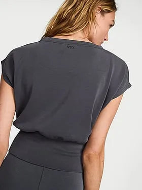 Featherweight Knit Short-Sleeve Top