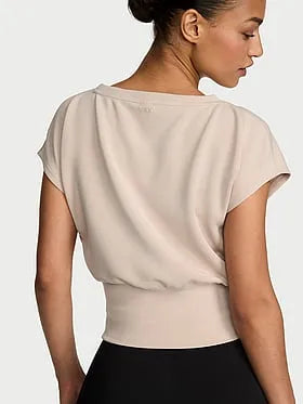 Featherweight Knit Short-Sleeve Top