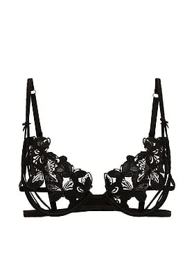 Butterflies Embroidery Peekaboo Bra